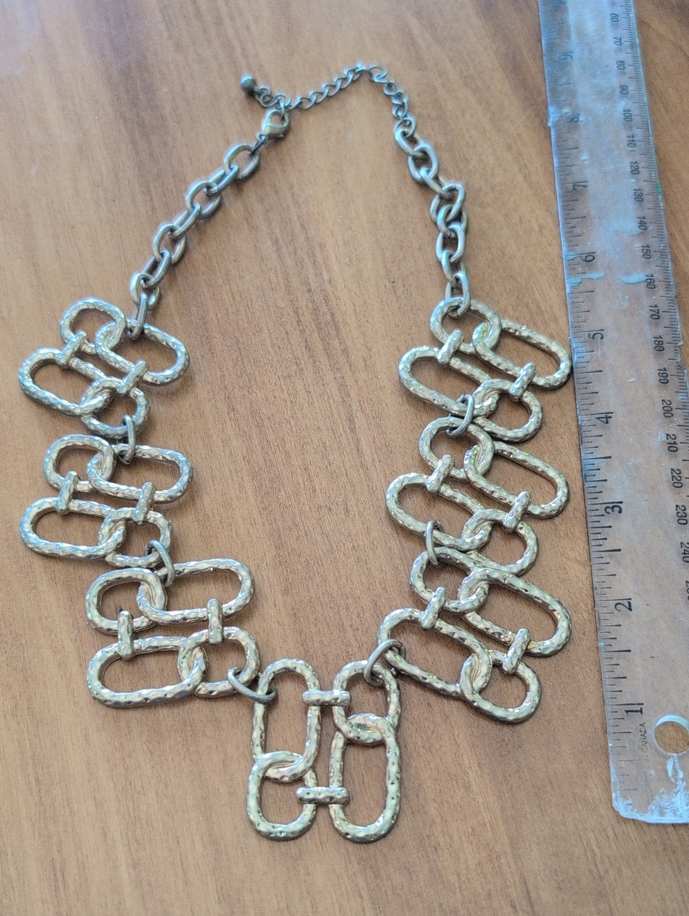 Gold Link Statement Necklace - Women Jewelry